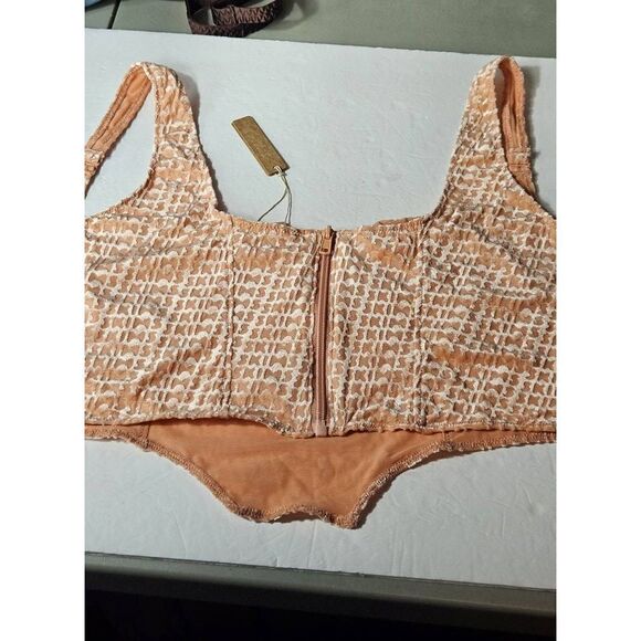 Skims Velvet flocked bustier Nwt - Picture 5 of 16